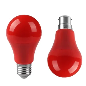 New Product LED Color Bulb A60 E27 B22 8W 100 240V Red Bulb No Flicker for Hotel Bar Decorative Lighting