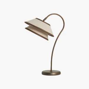 New Style Metal Base Desk Lamps with Linen Shades Customized Colors Designer Styles Metal Lamps with Fabric Lampshades