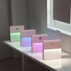 New in LED RGB Night Lights with Motion Sensor USB Charging Suitable for Bedroom Stair Wardrobe Kitchen Garage