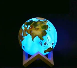 Newly Listed Multiple Colors Adjustable LED Modern Bedroom 3D Earth Night Light with Remote Control