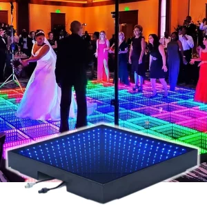 Night Club Decoration RGB Full Color Interactive LED Dance Floor Panels Light Disco Party Dance Floor Wedding Event Equipment