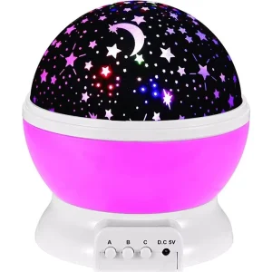 Night Light with Built in Mini Music Player for Living Room and Bedroom Rotating Cosmos Star Light Projector for Children night