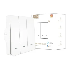 No-Neutral, No-Capacitor Zigbee 3.0 Wireless Wall Push Button Smart Light Switch, EU UK Standard, 1/2/3-Gang
