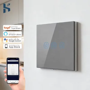 No Neutral WiFi Smart Light Switch 3 Way Control Wall Switch Tuya Smart Life Compatible Home Automation