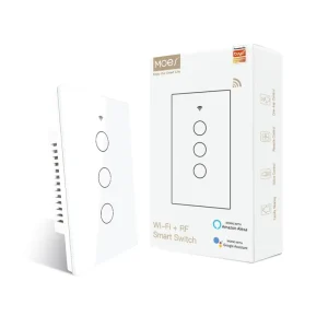 No Neutral Wire RF 433MHz WiFi Bluetooth Wall Touch Switch 1/2/3/4 Gang
