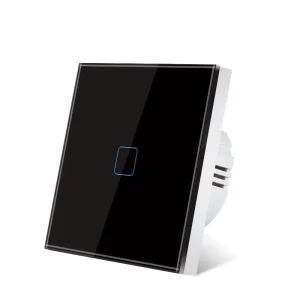 No Neutral Wire Touch Light Switch 1 2 3 Gang Single Live Wire Tempered Glass Panel Wall Switch Home & Hotel OEM ODM Factory