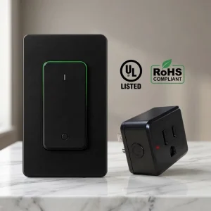 No WiFi Switch Socket IP66 Waterproof RF433 On Off Removable Remote Control 15A Outlet Plug Wireless Home Workshop