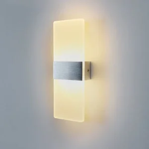 Nordic Aluminum Wall Lamp with PMMA Shade for Modern Bedroom and Living Room LED Lighting