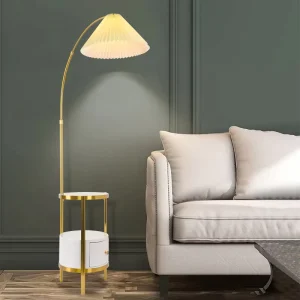 Nordic Arc Standing Floor Lamp Stone Desktop Stand Lamp Modern Floor Lamp With Coffee Table for Living Room