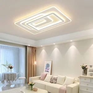 Nordic Bedroom Simple Creative Golden Iron Acrylic LED Ceiling Lamp for Balcony Aisle Corridor Living Room