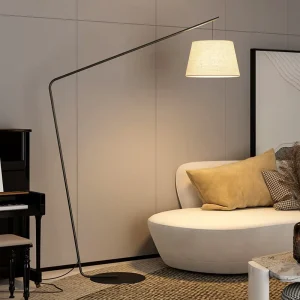 Nordic Black Fishing Floor Lamp Modern Family Living Room Beside the Sofa Creative LED Decorative Standing Light Floor Lamp nor