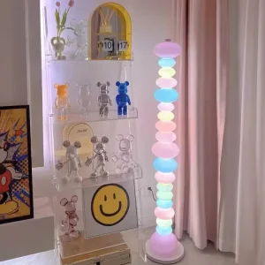 Nordic Children Floor Lamp Color Modern Family Living Room Bedroom Creativity LED Decorative Atmosphere