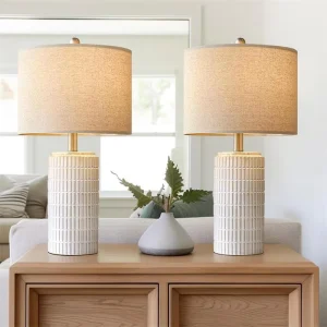 Nordic Creative Simple Vintage Table Lamp Home Decoration Villa Hotel Bedroom Ceramic Table Light