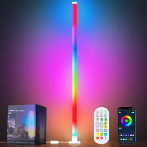 Nordic Designer Luxury RGBIC Standing Light Music Sync Dimmable Modern Decorative Led Floor Lamps RGB Floor Lamps