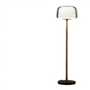 Nordic Double Layer Glass Floor Lamp Eye Caring LED E27