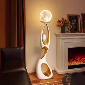 Nordic Hotel Living Room Corner Resin Sculpture Floor Light Designer Modern Minimalist Art Decoration Standing Led Floor Lamp