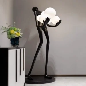Nordic Humanoid Floor Lamp Sculpture Design Exhibition Hall Decoration Living Room Lamp Bedroom Lamp Styling Lamp Halloween Lamp