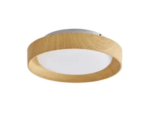 Nordic LED Ceiling Light Wood Color Surface Mounted for Bedroom