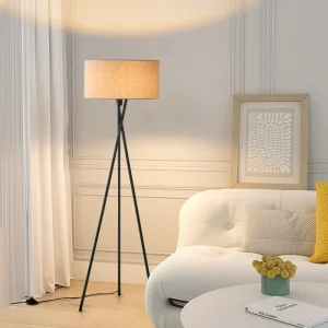Nordic LED Floor Lamp with E27 Base Vertical Bedside Sofa Corner Ambient Lighting for Living Room Bedroom Modern Home