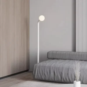 Nordic Long Designer LED Floor Lamp Hotel Bedroom Bedside Study Art Decor Minimalist Decoration Modern Floor Light