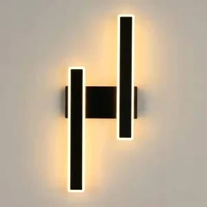 Nordic Long Metal Wall Lamps Creative Simple Black Gold Home Bedroom Living Room Lighting Fixtures