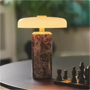 Nordic Marble Patterned Table Lamp Matte Opal Desk Lamp Modern Creative Bedroom Bedside Study Living Room Decorative Desk Light