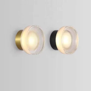 Nordic Minimalist Bedside Wall Light Round Wall Sconce Acrylic Wall Mounted Wall Lamp for Corridor Aisle
