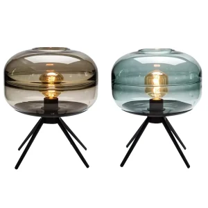 Nordic Minimalist Glass Table Lamp Decorative for Living Room Study Bedroom Bedside Postmodern Hotel Room Table Lamp