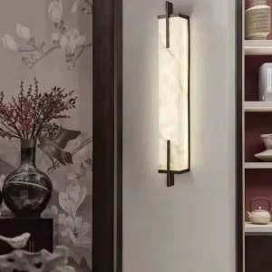 Nordic Minimalist Indoor Wall Lamp Living Room TV Background Wall Light Hotel Bedroom Headboard Marble LED Wall Light