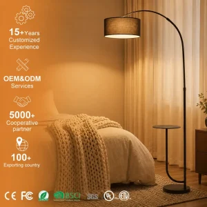 Nordic Minimalist Iron Standing Light LED Floor Lamp with Adjustable Height for Living Room Eye Caring Factory