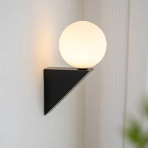 Nordic Minimalist LED Iron Wall Lamp Black White Decor Wall Light for Bedroom Bedside Living Room Sofa Entryway
