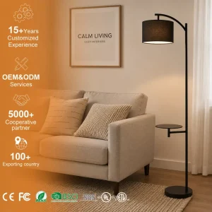 Nordic Minimalist Standing Light LED Floor Lamp for Living Room Eye Caring Tall Lamp Factory