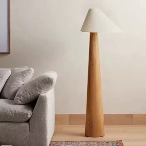 Nordic Minimalist Style Floor Lamp with E27 Base Wabi Sabi Inspired Standing Lamp for Living Room and Bedroom
