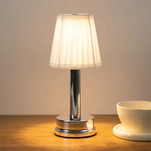 Nordic Modern Creative LED Rechargeable Table Lamp fabric Rechargeable Table Lamp Ambient Lighting for Bars Restaurants and Cafe