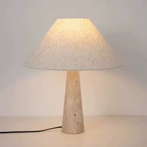 Nordic Modern Desk Lampe De Table Restaurant Hotel Luxury Bedside Villa Decoration Travertine Stone Marble Table Lamp
