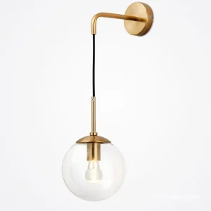 Nordic Modern Minimalist Iron Wall Lamp with LED Light for Hallways Bedside Living Room