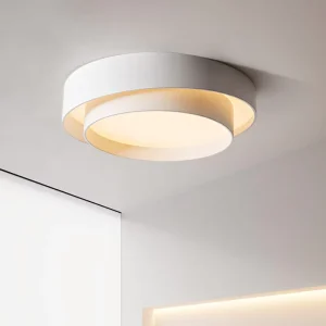 Nordic Modern Minimalist LED Ceiling Light with Iron and Acrylic Construction Warm Light for Bedrooms Living Rooms and Entryways