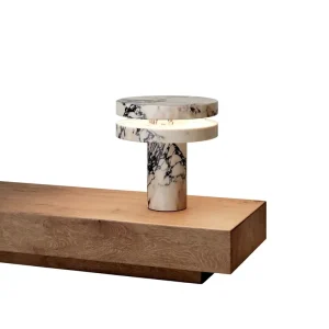 Nordic Modern Minimalist Marble Table Lamp Warm Light Model T01 Diameter 300mm H320mm Living Room Hotel Bedroom