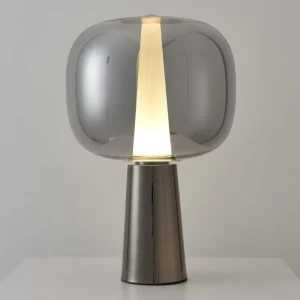 Nordic Modern Simple and Fashionable Light Luxury Glass Bedside Lamp Designer Creative Hotel Desk and Bedroom Table Lamp