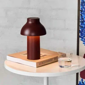 Nordic Mushroom Table Lamp Bar Restaurant Bedroom Charging Desk Lamp 3-color Dimming Desk Light Atmosphere Night Light