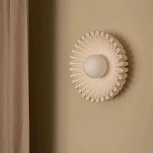 Nordic Retro Ceramic Wall Lamps Colorful Art Carve Lights Parlor Bedside Aisle Background Interior Atmosphere LED Wall Sconces