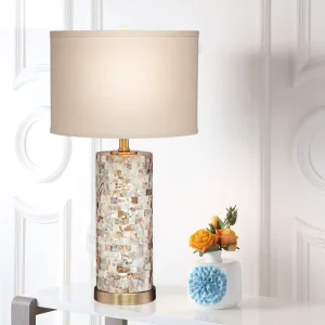 Nordic Shell Table Lamp Modern Dimmable LED Flexible Design Battery Included for Living Room Creative Decor