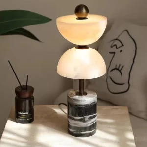 Nordic Simple Marble Table Lamp Bedroom Bedside Lamp Creative Designer Warm Decorative Lamp