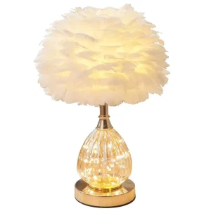 Nordic Simple Modern Home Bedroom Table Lamp Warm Romantic Wedding Bedside Nightlight for Decorative Rooms