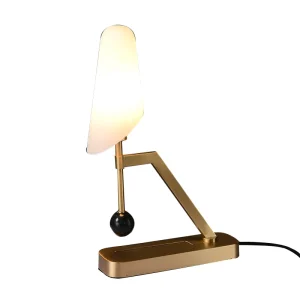 Nordic Small Table Lamp Glass Copper Retro European Warm Bedside Lamp