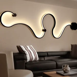 Nordic Style Decorative Living Room Bedroom Interior Snake Wall Light Creative Indoor Modern LED Wall Lamp