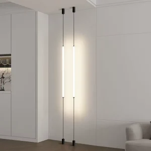 Nordic Style Homestay Hotel Room Decoration LED Floor Lamp with Acrylic Shade for Bedroom Bedside Line Design