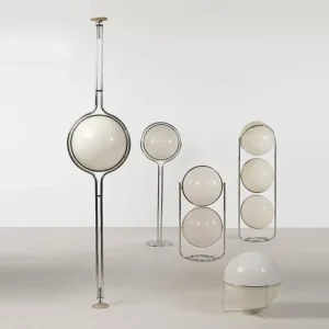 Nordic Style Modern LED Simple Artistic Atmosphere Floor Lamp Stainless Steel Acrylic Adjustable Height Warm White Light