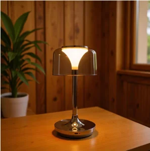 Nordic Style Restaurant/Bedroom Simple Retro Desk Lamp Touch Control Dimmable LED USB-Charging Night Light