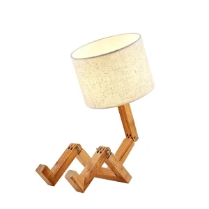 Nordic Table Lamp American Bedroom Bedside Lamp Japanese Style Wooden Art Personality Creative Gift Small Table Lamp